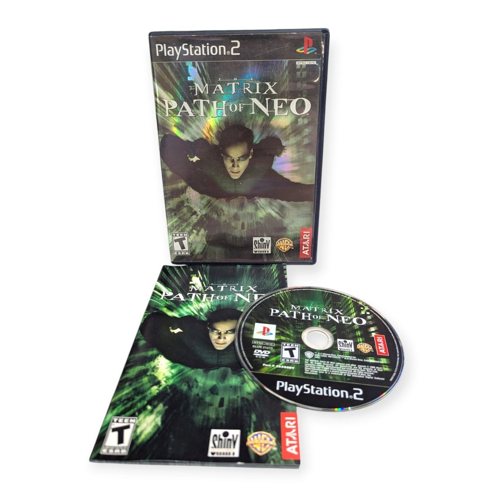 Atari The Matrix Path of Neo Sony PlayStation 2 PS2 Game Complete CIB NTSC-U/C